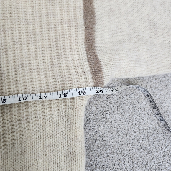 Y2K Bootlegger Wool Fisherman Fishermancore Cream Sweater Size M Cozycore Warm - Picture 8 of 14